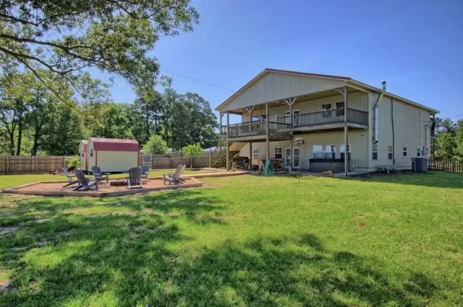 Another view of back side of Barndominium.